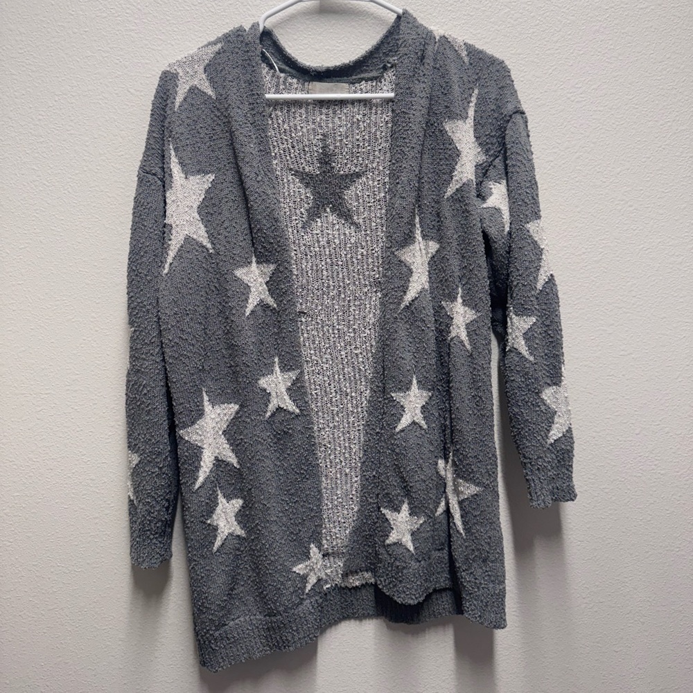 Altar’d State Gray Star Cardigan